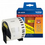Papel termico / etiqueta Brother DK4605 DK4605 BROTHER Adh-Removible 62mm 30,4mt Negro sobre Amarillo Papel-Cont p/QL