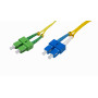 Monomodo 1-6mt Fibra JFSAC5 JFSAC5 5mt SC/APC-SC/UPC MonoModo SM Duplex Jumper Cable Fibra 3mm 9/125um