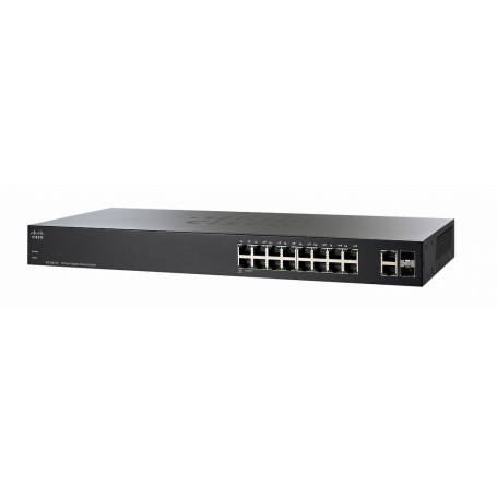 1000 Semi-admi Smart Cisco SG200-18 SG200-18 CISCO 16-1000 2-SFP-Combo Switch Smart Rack SLM2016T-NA