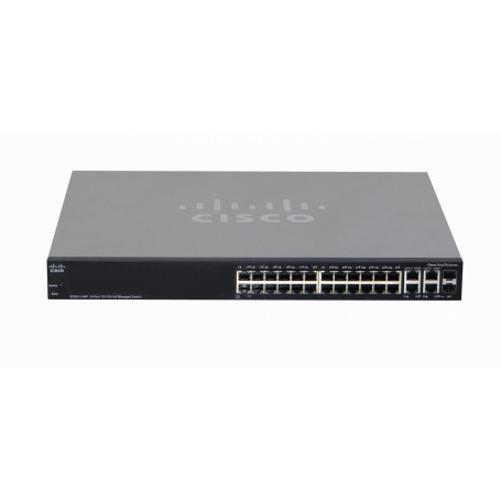 Admin 16-24 PoE Cisco SF300-24MP-REF SF300-24MP-REF -CISCO 24-100-PoE48+af/at Tot-375W 2-100 2-SFP-Combo Switch Admin Rack