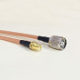 Cable coax armado Generico CA-RTPRSJ CA-RTPRSJ -10cm RPTNC-M RPSMA-H Cable RF Coaxial Blanco