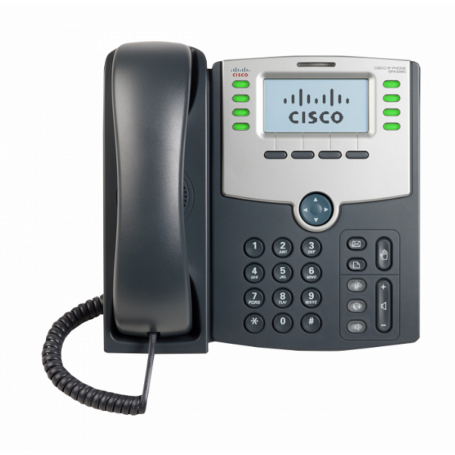 Telefono IP Cisco SPA508G SPA508G CISCO 8-SIP 2-LAN S/TRAFO-PA100 POE-AF 2.5MM MONOCROMAT TELEFONO IP