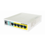 Admin 4-6 PoE Mikrotik RB260GSP RB260GSP MIKROTIK 5-1000-(4-PoE/9-28VDC) 1-SFP SWOS VLAN Switch Admin no-Rack