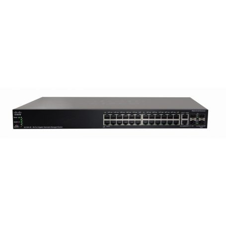 Administrable Stack Cisco SG500-28 SG500-28 CISCO 24-1000 2-SFP-Combo 2-SFP RS232-DB9 Switch Admin Rack 72G