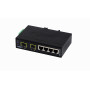 Industrial PLANET ISW-621TF ISW-621TF PLANET 4-100 2-SFP-100 Switch Industrial no-Admin Riel-DIN 12-48VDC/24