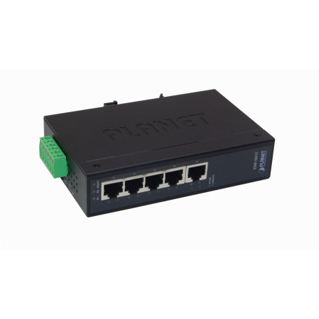 Industrial PLANET ISW-501T ISW-501T PLANET 5-100 Switch Industrial no-Admin Riel-DIN 12-48VDC 24VAC Dual