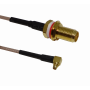 Cable coax armado Mikrotik ACMMCXRPSMA ACMMCXRPSMA -MIKROTIK MMCX-M RPSMA-H PIGTAIL CABLE CA100 26CM
