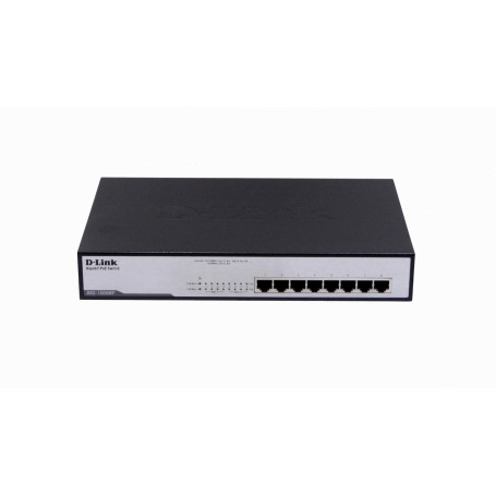 Switch no administrable POE Dlink DGS-1008MP DGS-1008MP D-LINK 8-1000-PoE48V-af/at 140W-tot 802.3at Switch no-Admin Rack 240V