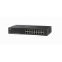 Switch no administrable POE Cisco SG110-16HP SG110-16HP CISCO 16-1000(8-PoE48V-af) 64W-tot Switch no-Admin Rack fte-Interna