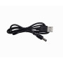 Fuente poder PC/Switch Generico USB-DC USB-DC -Cable 70cm Plug-5,5x2,1mm USB-A-M Negro