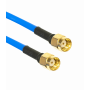 Cable coax armado Mikrotik ACRPSMA ACRPSMA MIKROTIK RPSMA-M RPSMA-M UNIFILAR RIGIDO CABLE AZUL 50CM 6GHZ