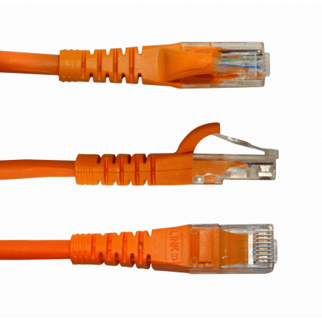 Cat5e entre 2,0 y 5,0mt Linkmade CPB-50L CPB-50L -LINKMADE 5mt Cat5E U/UTP Naranjo LSZH Cable Patch Inyectado Multifil