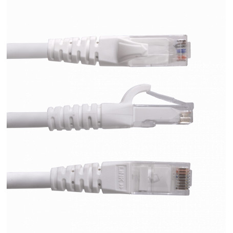 Cat6 entre 2,0 y 5,0mt Linkmade CP6W-30L CP6W-30L 3mt Cat6 U/UTP Blanco LSZH Cable Patch Inyectado Multifilar