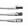 Blindado Cat6 Linkmade CP6FW-05-4 CP6FW-05-4 - LINKMADE 4UN 50CM F/UTP CAT6 BLANCO CABLE PATCH MULTIFILAR INYECT