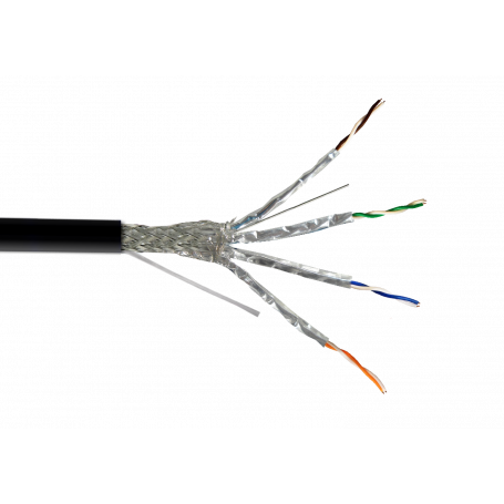 Exterior F/UTP SF/UTP Linkmade CBXAL-SN2 CBXAL-SN2 S/FTP ExteriorPE CAT6A Negro 200m Unifilar Caja Cable Cobre