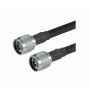 Cable coax armado L-COM CA3N002 CA3N002 -60cm 0,6mt N-Macho N-Macho LMR400 Cable Coaxial Negro N a N
