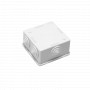 Caja Gabinete Plastico Generico MGC-08 MGC-08 MEC 80x80x45mm Caja Estanca Blanca IPxx 6-Conos sin-Tornillos