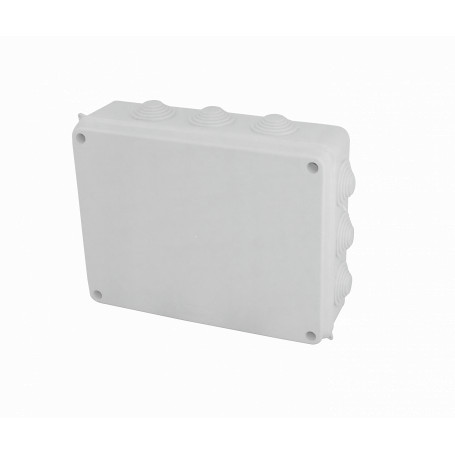 Caja Gabinete Plastico Generico MGC-5 MGC-5 FENIX 255x200x80mm Caja Estanca Blanca IP55 12-Conos 4-Tornillos