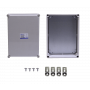 Caja Gabinete Plastico TIBOX TJ-AG-2838-1 TJ-AG-2838-1 -TIBOX 380x280x180mm Tapa-Gris Caja Gris Plastica c/Placa IP66 RoHS