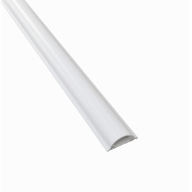 CC-P6516 65x16mm 2mt 2,1mm-Tapa 1,4mm-Base PVC Canaleta de Piso Blanca