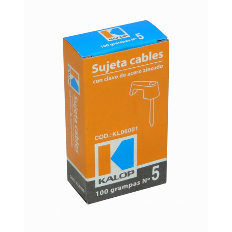 Grampa Con Adhesivo Para Cable 5,1mm Sujeta Cables X20