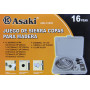 Broca / Sierra copa Asaki tools COPAS-MADERA COPAS-MADERA ASAKI 12-Copas Sierras Madera 19-127mm 3/4-5pulg Juego-16-piezas