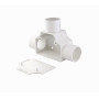 Tubo tipo Conduit LinkChip PVC25-TT PVC25-TT -LINKCHIP 25mm Tee con Tapa para Tubo PVC Blanco Derivacion en T