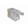 Rj9 Rj11 Rj12 Otras Marcas 4RJ-B 4RJ-B Bolsa 100-unidades 6P4C RJ11/RJ14 Macho Conector Crimpeable