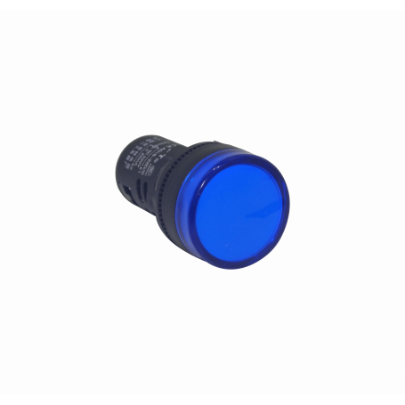 Base Ampolleta / LED Generico PILOTO-LED-A PILOTO-LED-A -Azul Luz Piloto LED 220VAC 20mm-diametro 28mm-cabeza 51mm-altura