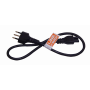 Cable de Poder Linkmade CIMT CIMT 0,6mt Negro Trebol-C5-Hembra Chile-Macho Cable Poder 6A 3x0,75mm2 60cm
