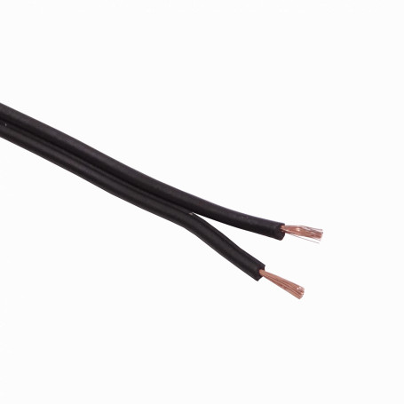 Conductor 0,1-0,9mm2 Generico 2X18N 2X18N -90mt 2x18AWG 2x0,75mm2 Negro Cable Paralelo Aleacion