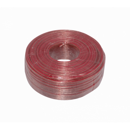 Conductor 1,0-2,5mm2 Generico 2X16RT 2X16RT -100mt 2x16AWG 2x1,3mm2 Transparente-Rojo Cable Paralelo Aleacion