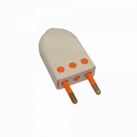 Enchufe Macho Volante Color Gris 2P+T 10A 250V - Diartek  Diartek -  Materiales Eléctricos y Soluciones Tecnológicas