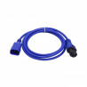 Cable de Poder Generico ACMC ACMC 1,8mt Azul Macho-Hembra Cable de Poder C13/C14 7A 3x0,82mm2 180cm