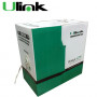 Unif. cat6 cobre Ulink CB6Q-UG3 CB6Q-UG3 ULINK 24AWG 0,52mm Cat6 PVC Gris Cable UTP 305mt Cobre