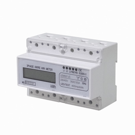 Remarcador / Sensor Generico TRIMETER-20 Medidor Trifasico 20(100)A 3x230/400VAC Volt Ampere Watt 50Hz RielDin