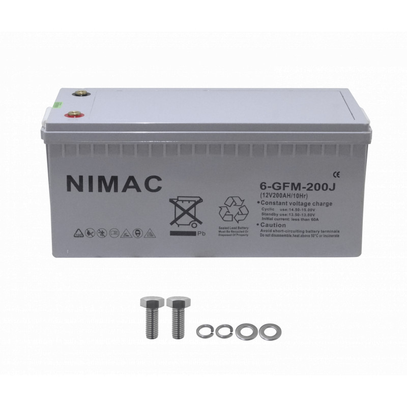 BTA12-200N NIMAC Bateria 12V 200AMP Gel 12V200AH 6-GFM-200J