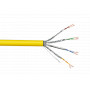 Cable Cat6A Linkmade C6AM-10 C6AM-10 LINKMADE 1mt Cat6a U/FTP Amarillo LSZH Cable Patch Inyectado Multifilr