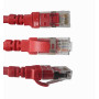 Cable Cat6A Linkmade C6AR-05-4 C6AR-05-4 LINKMADE 4un 0,5mt Cat6a U/FTP Rojo LSZH Cable Patch Iny Multif 4x50cm