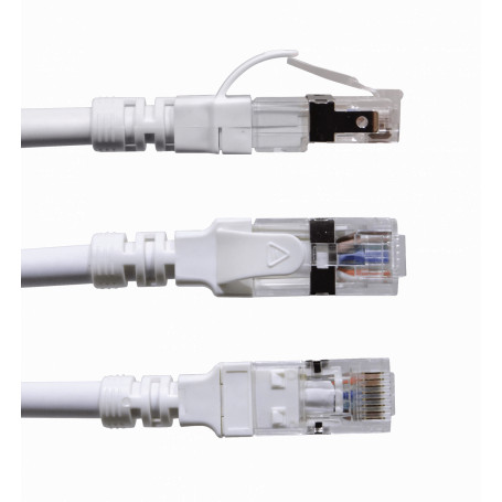 Cable Cat6A Linkmade C6AW-05-4 C6AW-05-4 LINKMADE 4un 0,5mt Cat6a U/FTP Blanco LSZH Cable Patch Multif 4x50cm