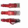 Cable Cat6A Linkmade C6AR-10 C6AR-10 LINKMADE 1mt Cat6a U/FTP Rojo LSZH Cable Patch Inyectado Multifilar