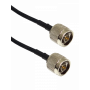 Cable coax armado Generico CA-NMNMA020 CA-NMNMA020 6mt N-Macho N-Macho LMR195 20-Pies Cable Coaxial Negro