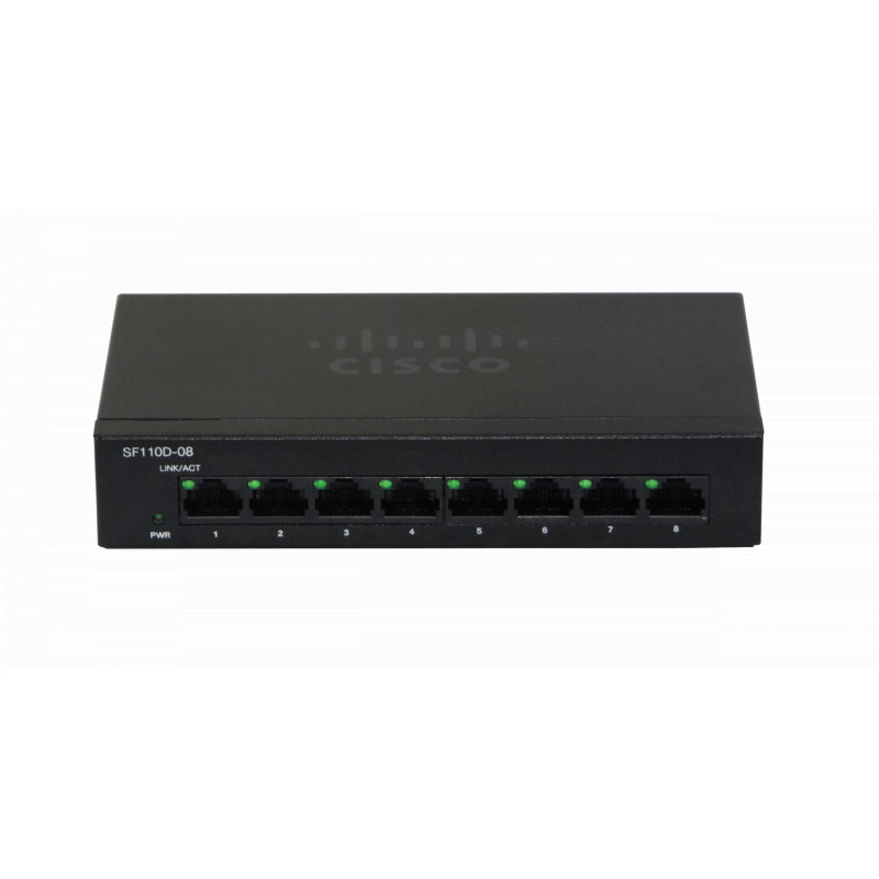 SF110D08 8 PORT FAST ETHERNET SWITCH 10/100 DESKTOP - CISCO CISCO SF110D-08-AU
