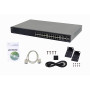 100 Administrable Cisco SF500-24 SF500-24 CISCO 24-100 2-SFP-Combo 2-SFP RS232 Switch Admin Rack Refresh
