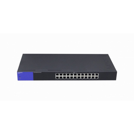Switch no administrable POE Linksys LGS124P LGS124P LINKSYS 24-1000(12-PoE+at) 120W-tot No-Admin Rack 100-240VAC