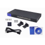 Switch no administrable POE Linksys LGS124P LGS124P LINKSYS 24-1000(12-PoE+at) 120W-tot No-Admin Rack 100-240VAC