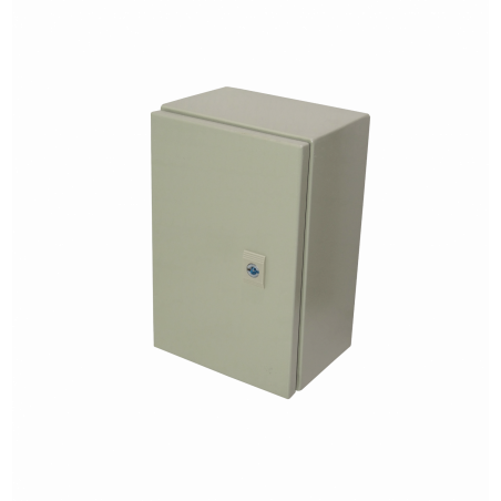 Caja Gabinete Metal TIBOX ST2-315 ST2-315 TIBOX 300x200x150mm 1-chapa/sin-Llave Caja Metalica IP66 Beige c/Placa