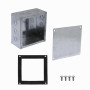 Caja Gabinete Metal Generico FPCWM-5 FPCWM-5 Caja 200x200x100mm c/Tapa-205x205mm Zincada Metalica
