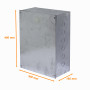 Caja Gabinete Metal Generico FPCWM-7 FPCWM-7 Caja 400x300x150mm c/Tapa-405x305mm Zincada Metalica