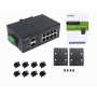 Industrial PLANET IGS-1020TF IGS-1020TF PLANET 8-1000 2-SFP Switch Industrial no-Admin Riel-DIN 12-48VDC 24VAC